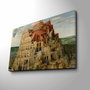 Wallity Cuadro Decorativo sobre Lienzo La Torre de Babel de Pieter Bruegel 45 x 70 cm